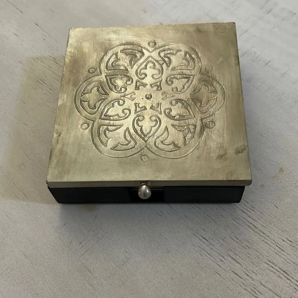 Pier 1 Silver Coaster Set